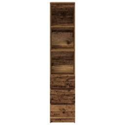 Berkfield Home Highboard Old Wood 37.5x35x180 cm Engineered Wood in Brown - thumbnail 6