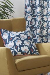 Fusion 'Luna' 100% Cotton Filled Cushion in Teal - Size: 43 cm x 43 cm