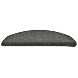 Berkfield Home Carpet Stair Treads 15 pcs Dark Grey 56x17x3 cm - Size: Medium - thumbnail 5