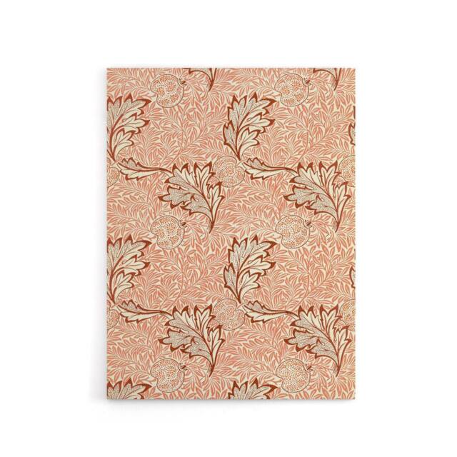 "Artery8 Apple & Leaves Pattern Canvas Wall Art Print William Morris in Brown - Size: W18"" x H24""" - image 1