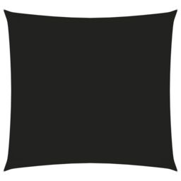 Berkfield Home Sunshade Sail Oxford Fabric Square 7x7 m Black - thumbnail 1