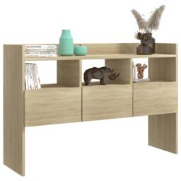 Berkfield Home Sideboard Sonoma Oak 105x30x70 cm Engineered Wood in Brown - Size: 105 x 30 x 70 cm - thumbnail 4