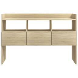 Berkfield Home Sideboard Sonoma Oak 105x30x70 cm Engineered Wood in Brown - Size: 105 x 30 x 70 cm - thumbnail 6