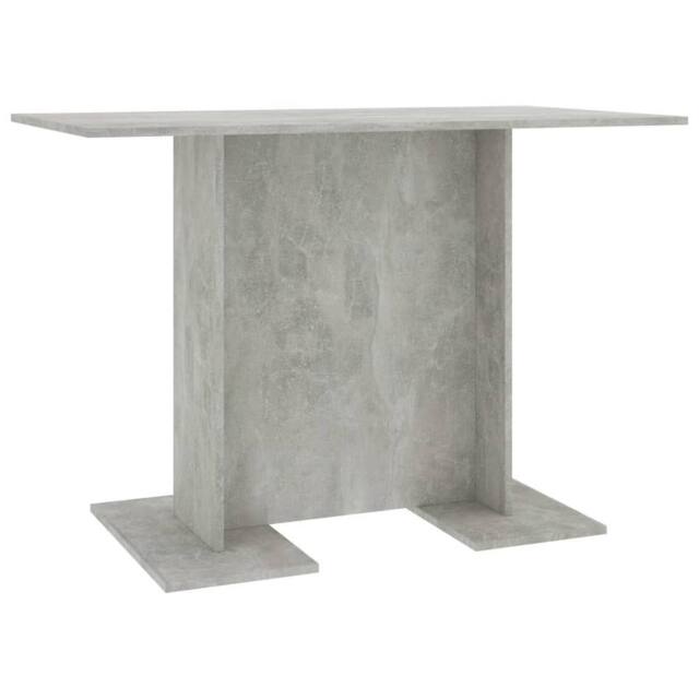 Berkfield Home Dining Table Concrete Grey 110x60x75 cm Engineered Wood - Size: 110 x 60 x 75 cm - image 1