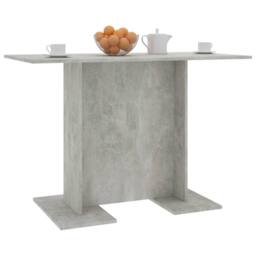 Berkfield Home Dining Table Concrete Grey 110x60x75 cm Engineered Wood - Size: 110 x 60 x 75 cm - thumbnail 5
