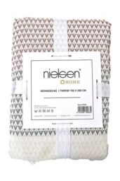 nielsen Dana Throw Blanket With Boho Tassles Yellow & Taupe 150 x 200cm in Grey - Size: 150 cm x 200 cm - thumbnail 3
