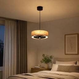 Kairui Lighting Pendant Light Ceiling Light 35cm Warm Light Adjustable Height Remote Control in Black - thumbnail 7