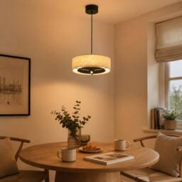 Kairui Lighting Pendant Light Ceiling Light 35cm Warm Light Adjustable Height Remote Control in Black - thumbnail 9