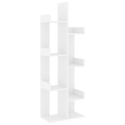 Berkfield Home Compact Book Cabinet White 48x25.5x140 cm Engineered Wood - thumbnail 3