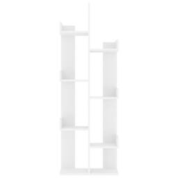 Berkfield Home Compact Book Cabinet White 48x25.5x140 cm Engineered Wood - thumbnail 5