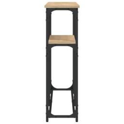 Berkfield Home Console Table Sonoma Oak 145x22.5x75 cm Engineered Wood in Brown - thumbnail 5