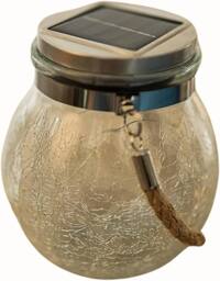 Marco Paul LED Rattan Solar Light Garden Lantern Outdoor in Clear - thumbnail 2