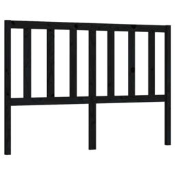 Berkfield Home Bed Headboard Black 166x4x100 cm Solid Wood Pine - Size: 166 x 4 x 100 cm - thumbnail 2