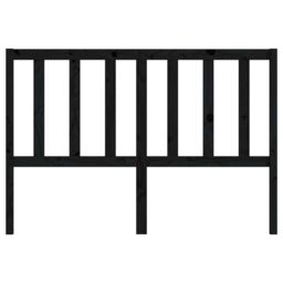 Berkfield Home Bed Headboard Black 166x4x100 cm Solid Wood Pine - Size: 166 x 4 x 100 cm - thumbnail 4