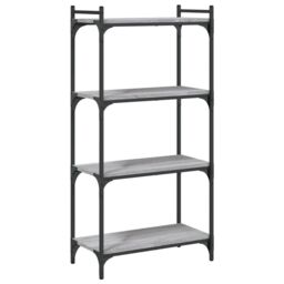 Berkfield Home Bookcase 4-Tier Grey Sonoma 60x30x120 cm Engineered Wood - Size: 60 x 30 x 120 cm - thumbnail 2