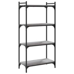 Berkfield Home Bookcase 4-Tier Grey Sonoma 60x30x120 cm Engineered Wood - Size: 60 x 30 x 120 cm - thumbnail 6