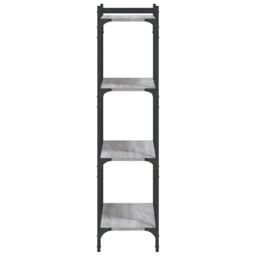 Berkfield Home Bookcase 4-Tier Grey Sonoma 60x30x120 cm Engineered Wood - Size: 60 x 30 x 120 cm - thumbnail 5