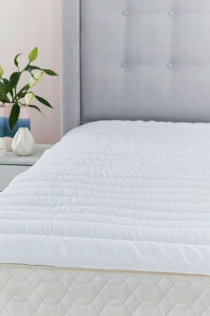 OHS Soft Touch Deep Fill Mattress Topper in White - Size: Double - image 1