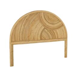 sweeek Natural rattan headboard in Beige - Size: Double - thumbnail 2
