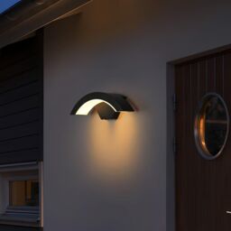 COMELY Outdoor Wall Lights, 24W Waterproof IP65 Black Wall Lights, 3000K - thumbnail 2