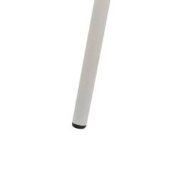 Wyld and Coco Set of 2 Off-White Fabric Armchairs with Metal Legs in White - thumbnail 9
