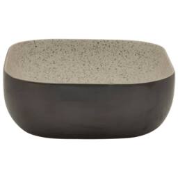 Berkfield Home Countertop Basin Grey & Black Rectangular 48x37.5x13.5 cm Ceramic - thumbnail 5