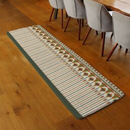 Benjamin Tate Design Egyptian Ornament Runner Rug in Natural - Size: 67 cm x 230 cm - thumbnail 2