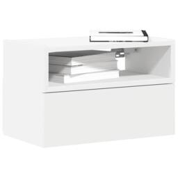 Berkfield Home Wall-mounted Bedside Cabinets 2 pcs White 45x26x28.5 cm - thumbnail 2