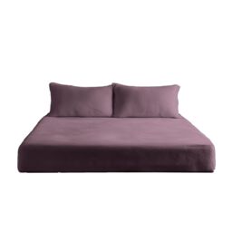 Snug City Teddy Fitted Sheet 30cm Extra Deep Soft Cuddly Soft Touch Bedding in Lilac - Size: King - thumbnail 2