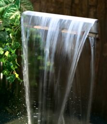 Primrose Stainless Steel Waterfall Cascade Rear Supply 150cm in Metallic Silver - thumbnail 6