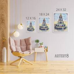 "Artery8 Pyramid Of The Capitalist System Canvas Wall Art Print - Size: W18"" x H24""" - thumbnail 4