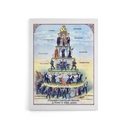 "Artery8 Pyramid Of The Capitalist System Canvas Wall Art Print - Size: W18"" x H24""" - thumbnail 1