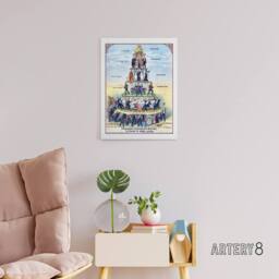 "Artery8 Pyramid Of The Capitalist System Canvas Wall Art Print - Size: W18"" x H24""" - thumbnail 3