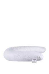 Homescapes U Shaped Comfort Pregnancy Pillow Goose Feather & Down in White - thumbnail 2