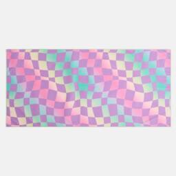 OHS Checkerboard Beach Towel Bath Travel Quick Dry Microfibre Absorbent - thumbnail 4