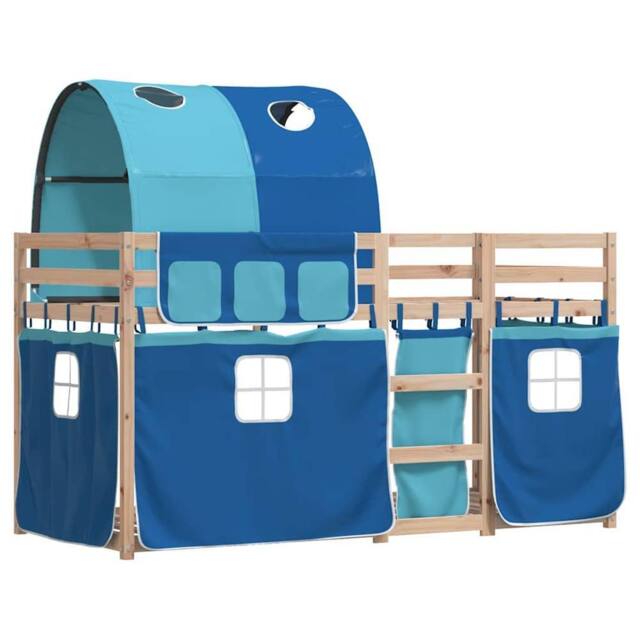 Berkfield Home Elegant Bunk Bed without Mattress Blue 80x200 cm Solid Wood Pine - image 1
