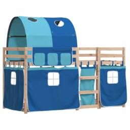 Berkfield Home Elegant Bunk Bed without Mattress Blue 80x200 cm Solid Wood Pine