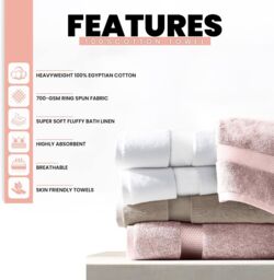 GAVENO CAVAILIA Miami Towel in Baby Pink - thumbnail 2