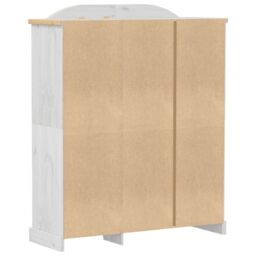 Berkfield Home Wardrobe Corona White 151.5x52x186 cm Solid Wood Pine - thumbnail 6