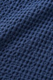 Pineapple Elephant 'Jaipur Chunky Waffle' Cotton Cushion in Navy - Size: 30 cm x 50 cm - thumbnail 2