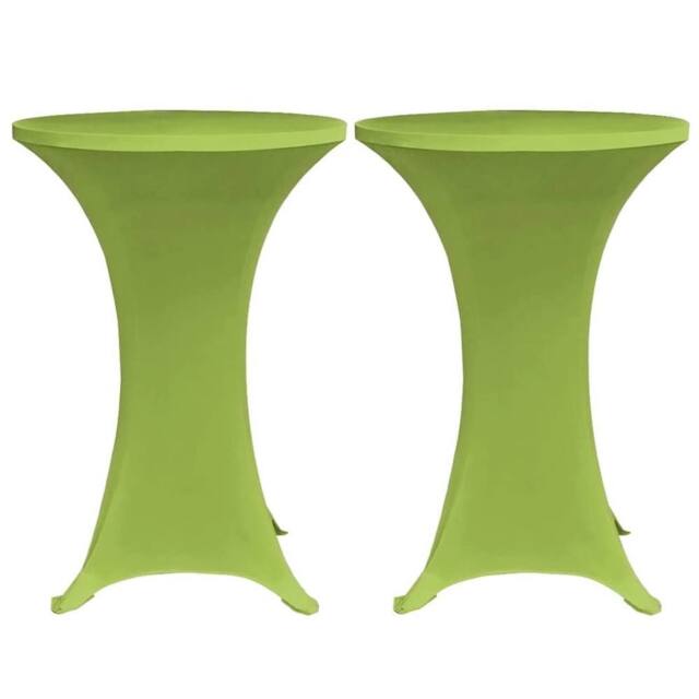 Berkfield Home Stretch Table Cover 4 pcs 70 cm Green - image 1