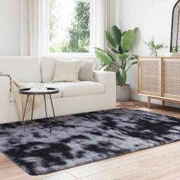 Berkfield Home Shaggy Rug High Pile NAVARRA Dark Grey 130x200 cm Polyester - Size: Medium - thumbnail 3