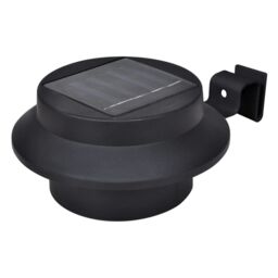 Berkfield Home Outdoor Solar Fence Lamps 12 pcs LED Black - thumbnail 3