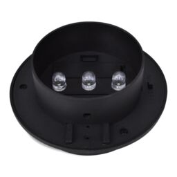 Berkfield Home Outdoor Solar Fence Lamps 12 pcs LED Black - thumbnail 5