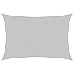 Berkfield Home Sun Shade Sail Light Grey 4x3 m 100% Polyester Oxford - thumbnail 2