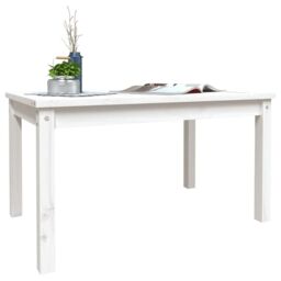Berkfield Home Garden Table White 82.5x50.5x45 cm Solid Wood Pine - thumbnail 4