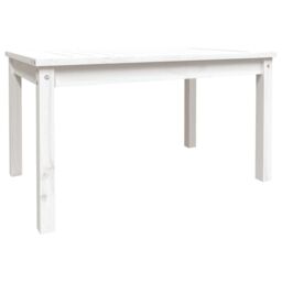 Berkfield Home Garden Table White 82.5x50.5x45 cm Solid Wood Pine - thumbnail 2
