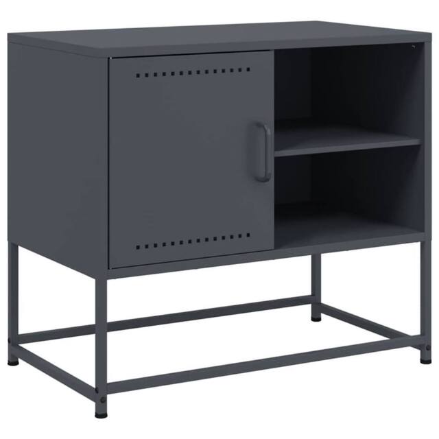 Berkfield Home TV Cabinet Anthracite 68x39x60.5 cm Steel in Charcoal - image 1