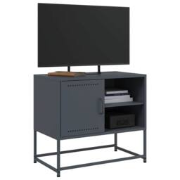 Berkfield Home TV Cabinet Anthracite 68x39x60.5 cm Steel in Charcoal - thumbnail 5