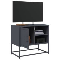 Berkfield Home TV Cabinet Anthracite 68x39x60.5 cm Steel in Charcoal - thumbnail 4
